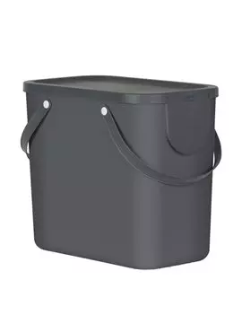Pattumiera Albula Rotho - 40x23,5x34 cm - 25 Litri - F707535 (Grigio Antracite)