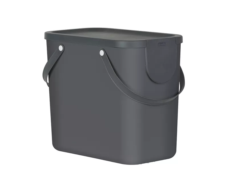 Pattumiera Albula Rotho - 40x23,5x34 cm - 25 Litri - F707535 (Grigio Antracite)