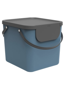 Pattumiera Albula Rotho - 40x35,8x34 cm - 40 Litri - F707543 (Blu Horizon)