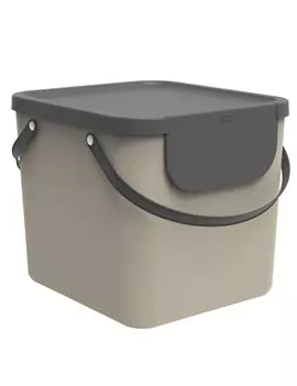 Pattumiera Albula Rotho - 40x35,8x34 cm - 40 Litri - F707544 (Cappuccino)