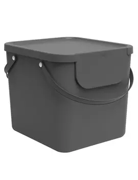 Pattumiera Albula Rotho - 40x35,8x34 cm - 40 Litri - F707545 (Grigio Antracite)