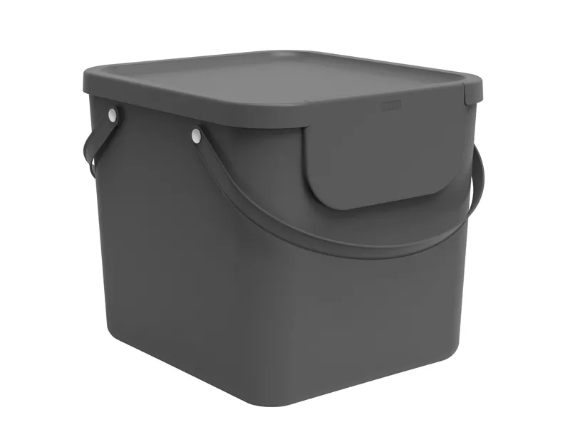 Pattumiera Albula Rotho - 40x35,8x34 cm - 40 Litri - F707545 (Grigio Antracite)