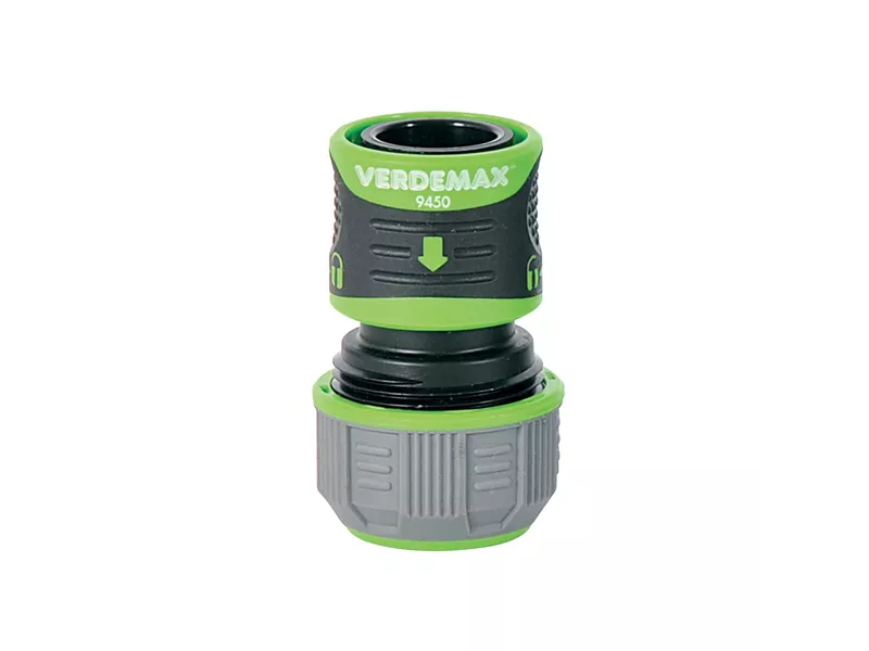 Raccordo Portagomma Universale Lock Verdemax - 9450 (Grigio e Verde)