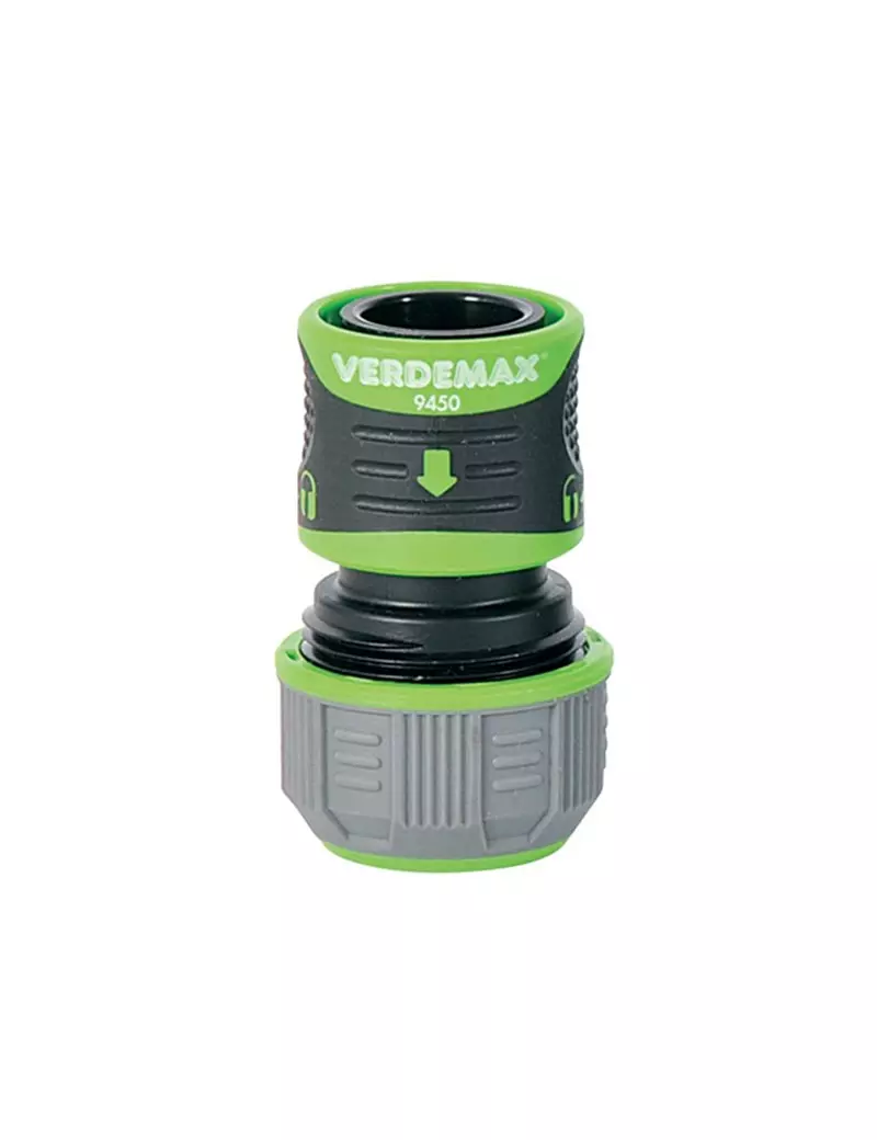 Raccordo Portagomma Universale Lock Verdemax - 9450 (Grigio e Verde) Raccordo Portagomma Universale Lock Verdemax - 9450 (Grigio e Verde)