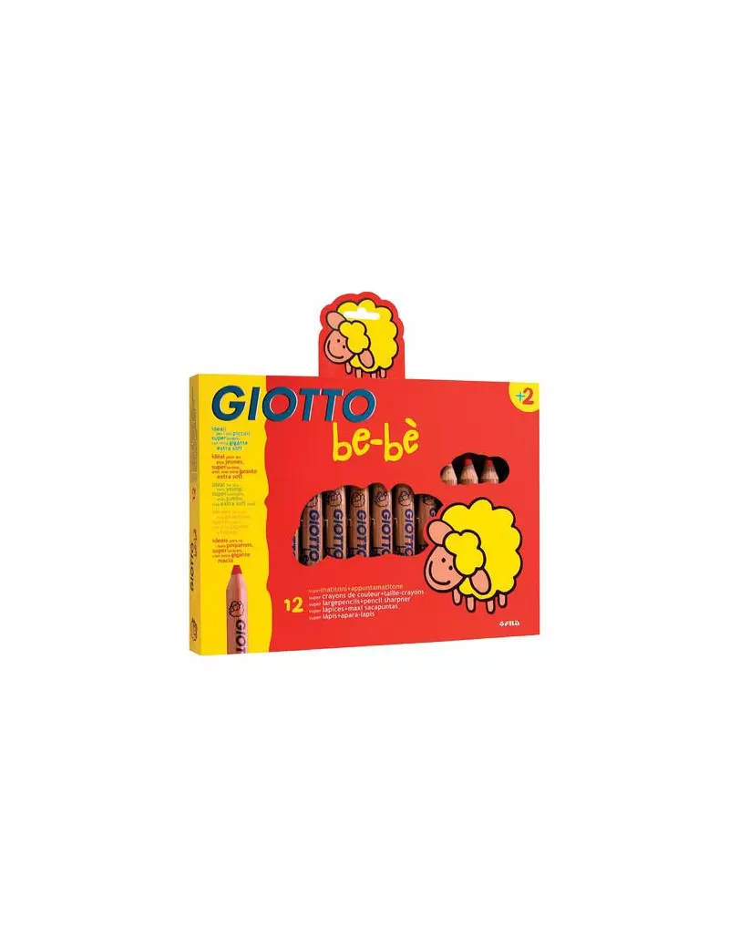 Supermatitoni con Appuntamatitoni Giotto Fila - 7 mm (Assortiti Conf. 12) Supermatitoni con Appuntamatitoni Giotto Fila - 7 mm (Assortiti Conf. 12)