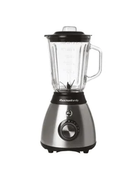 Frullatore con Bicchiere in Vetro Frullo Glass Melchioni - 600 W - 118420210 (Nero e Argento)