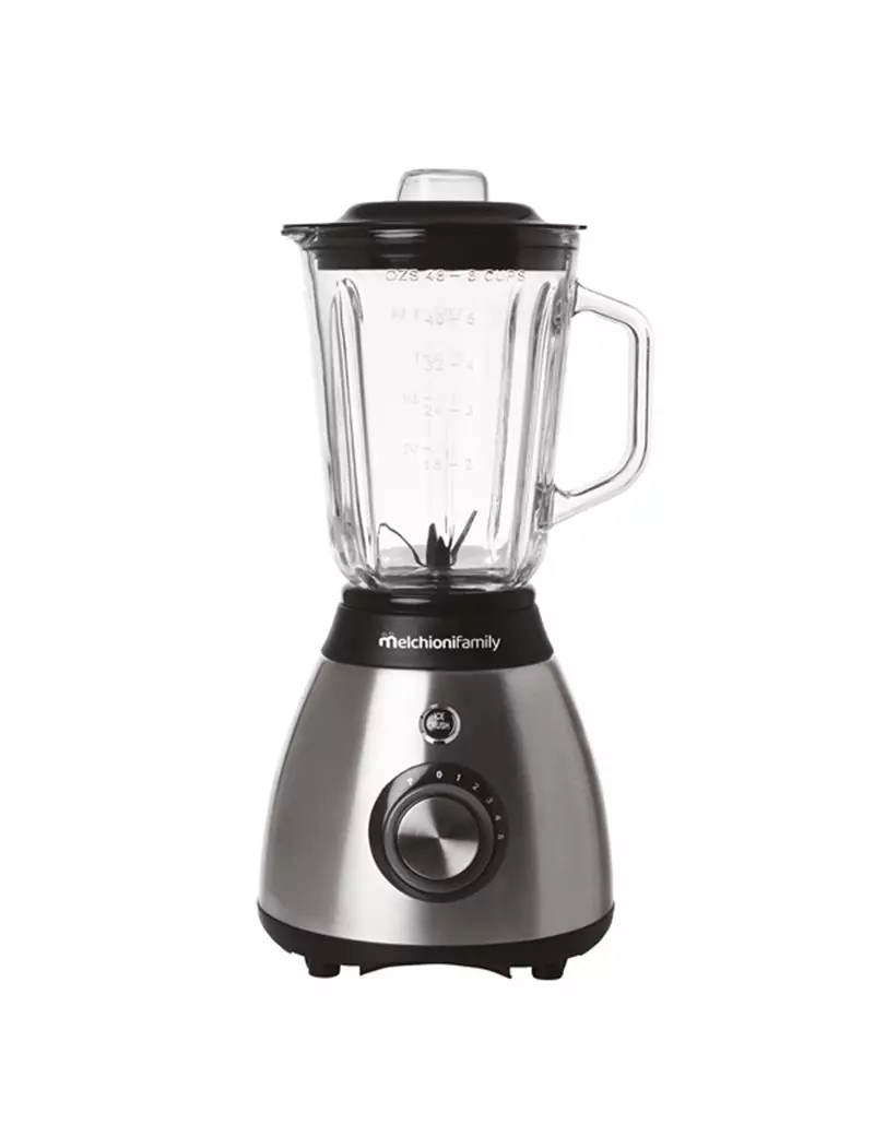 Frullatore con Bicchiere in Vetro Frullo Glass Melchioni - 600 W - 118420210 (Nero e Argento) Frullatore con Bicchiere in Vetro Frullo Glass Melchioni - 600 W - 118420210 (Nero e Argento)