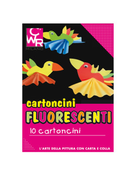 Cartoncino Colorato Deco CWR - 35x50 cm - 260 g - 334 (Assortiti Fluo Conf. 10)