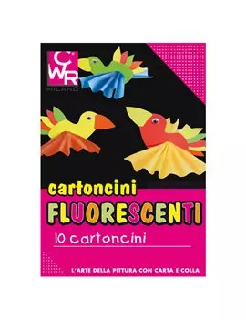 Cartoncino Colorato Deco CWR - 35x50 cm - 260 g - 334 (Assortiti Fluo Conf. 10)