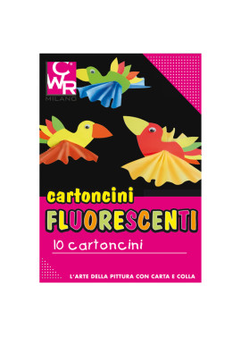 Cartoncino Colorato Deco CWR - 35x50 cm - 260 g - 334 (Assortiti Fluo Conf. 10)