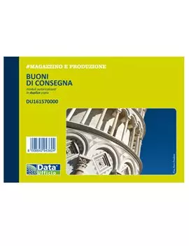 Blocco Buoni di Consegna Data Ufficio - 16,5x11,5 cm - 50/50 Fogli Autoricalcanti - DU161570000 (Conf. 5)