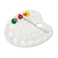 Tavolozza Pittore Primo Morocolor - 335x26x225 mm - 10 Scomparti - 216T4 (Bianco Conf. 6)