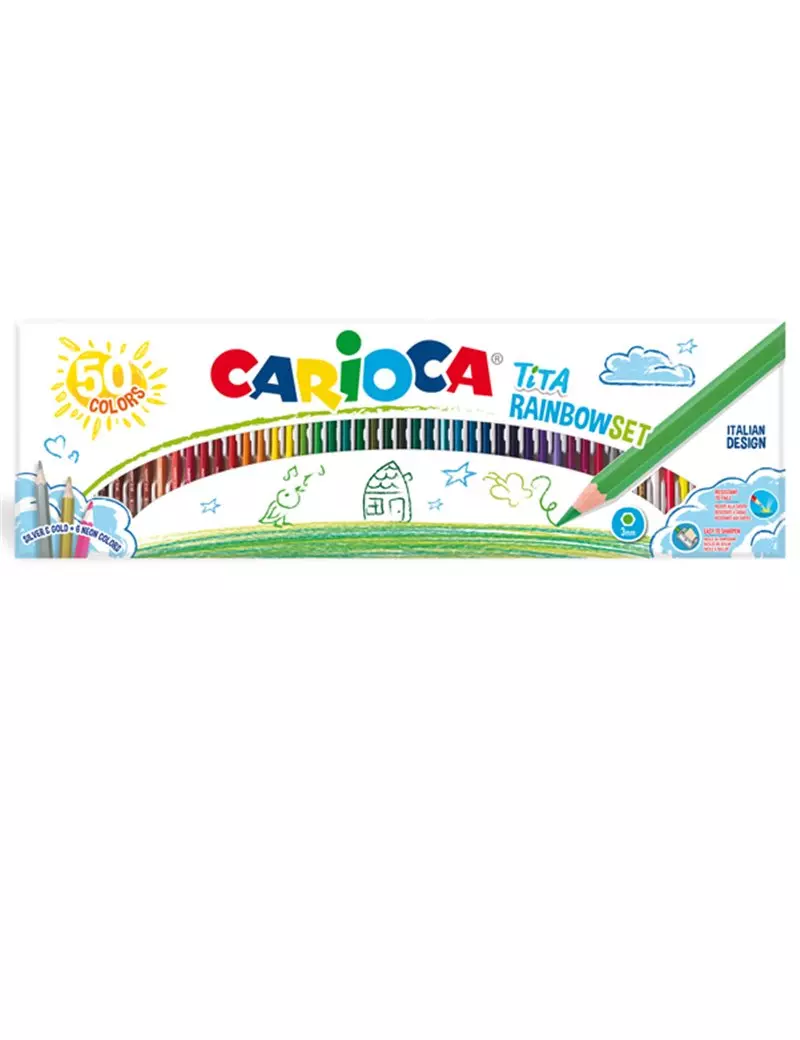 Matite Colorate Tita Rainbow Carioca - 42990 (Assortiti Conf. 50) Matite Colorate Tita Rainbow Carioca - 42990 (Assortiti Conf. 50)