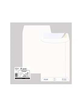 Busta a Sacco Kami Pigna - con Strip - 16x23 cm - 100 g - 0250007C5 (Bianco Conf. 500)