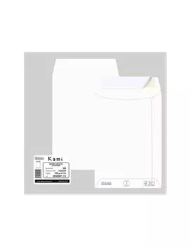 Busta a Sacco Kami Pigna - con Strip - 16x23 cm - 100 g - 0250007C5 (Bianco Conf. 500)