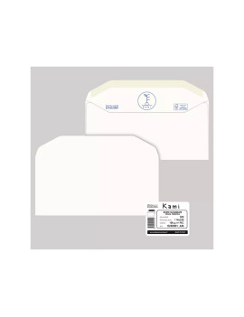 Busta Kami Pigna - con Strip - 11x23 cm - 100 g - 0250003AM (Bianco Conf. 500)