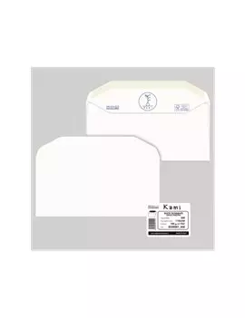 Busta Kami Pigna - con Strip - 11x23 cm - 100 g - 0250003AM (Bianco Conf. 500)