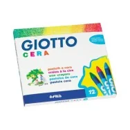 Pastelli a Cera Giotto Fila - 9 mm (Assortiti Conf. 12)