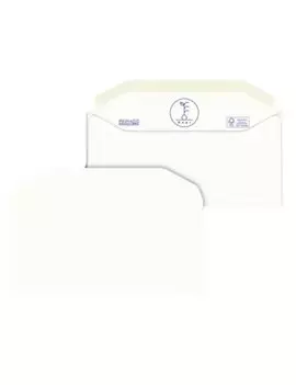Buste Commerciali Kami Pigna - 11x23 cm - Taglio Dritto - Gommata Senza Finestra - 100 g - 0250001AM (Bianco Conf. 500)
