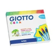 Pastelli a Cera Giotto Fila - 9 mm (Assortiti Conf. 24)
