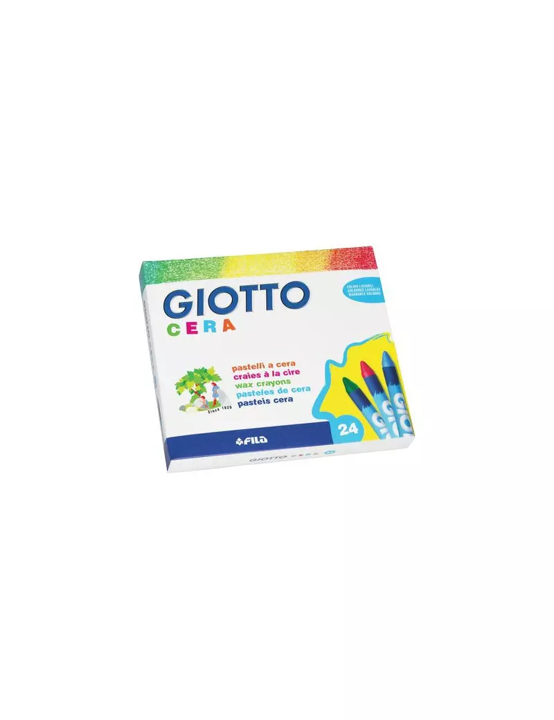 Pastelli a Cera Giotto Fila - 9 mm (Assortiti Conf. 24) Pastelli a Cera Giotto Fila - 9 mm (Assortiti Conf. 24)