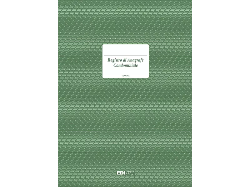 Registro Anagrafica Condominiale Edipro - 21x29,7 cm - 48 Pagine - E2528