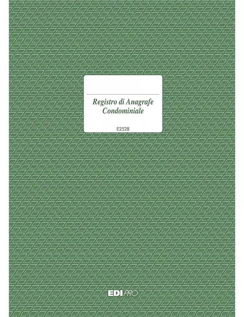 Registro Anagrafica Condominiale Edipro - 21x29,7 cm - 48 Pagine - E2528 Registro Anagrafica Condominiale Edipro - 21x29,7 cm - 48 Pagine - E2528