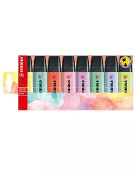 Evidenziatore Boss Pastel Stabilo - 2-5 mm - 70/8-3 (Assortiti Conf. 8)
