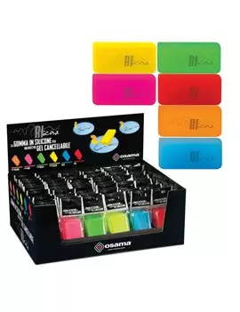 Gomma Termosensibile Riscrivi Osama - 60x40x8 mm - OW 10139 (Assortiti Fluo)