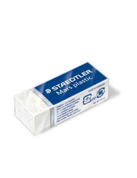 Gomma Mars Plastic Mini Staedtler 526-53 - 40x19x13 mm - 52653 (Bianco)