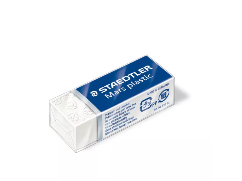 Gomma Mars Plastic Mini Staedtler 526-53 - 40x19x13 mm - 52653 (Bianco) Gomma Mars Plastic Mini Staedtler 526-53 - 40x19x13 mm - 52653 (Bianco)
