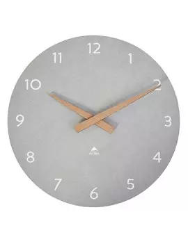 Orologio da Parete Hormilena Alba - 30 cm - HORMILENA-G (Grigio Chiaro e Legno)