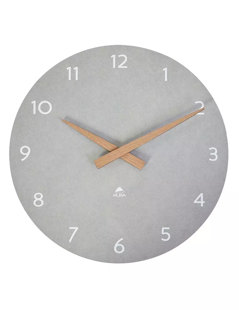 Orologio da Parete Hormilena Alba - 30 cm - HORMILENA-G (Grigio Chiaro e Legno) Orologio da Parete Hormilena Alba - 30 cm - HORMILENA-G (Grigio Chiaro e Legno)