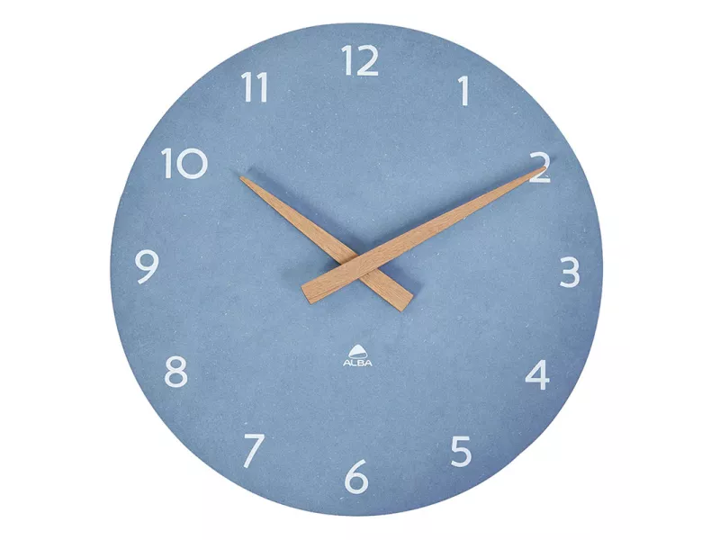 Orologio da Parete Hormilena Alba - 30 cm - HORMILENA-B (Blu Chiaro e Legno)