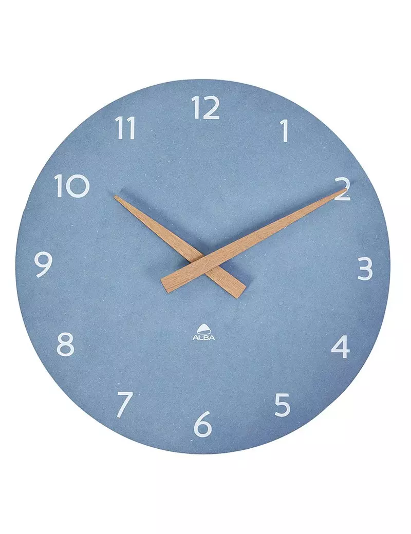 Orologio da Parete Hormilena Alba - 30 cm - HORMILENA-B (Blu Chiaro e Legno) Orologio da Parete Hormilena Alba - 30 cm - HORMILENA-B (Blu Chiaro e Legno)