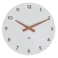 Orologio da Parete Hormilena Alba - 30 cm - HORMILENA-BC (Bianco e Legno)