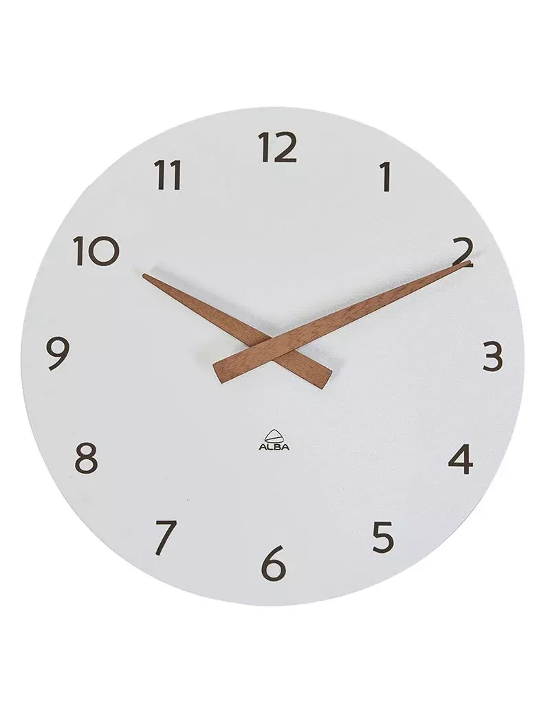 Orologio da Parete Hormilena Alba - 30 cm - HORMILENA-BC (Bianco e Legno) Orologio da Parete Hormilena Alba - 30 cm - HORMILENA-BC (Bianco e Legno)