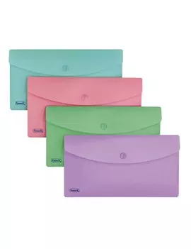Buste con Bottone Favorit - 9,9x21 cm - 400153397 (Assortiti Pastello Conf. 30)