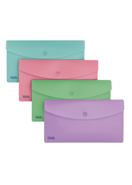 Buste con Bottone Favorit - 9,9x21 cm - 400151719 (Assortiti Pastello Conf. 5)