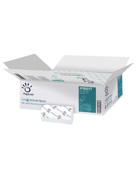 Asciugamani a Z Dissolve Tech Papernet - 2 Veli - 200 Strappi - 416617 (Bianco Conf. 20)