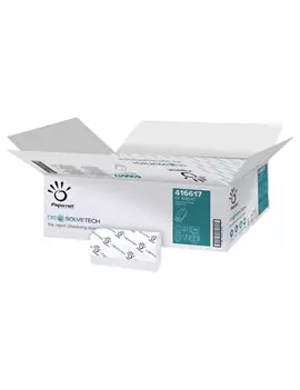 Asciugamani a Z Dissolve Tech Papernet - 2 Veli - 200 Strappi - 416617 (Bianco Conf. 20)