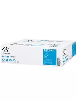 Asciugamani a W Dry Tech Papernet - 2 Veli - 100 Strappi - 407552 (Bianco Conf. 20)