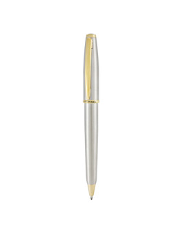 Penna a Sfera a Scatto Aldo Domani Monteverde - Punta Media - Fusto Silver - J059675 (Nero)