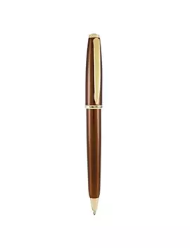 Penna a Sfera a Scatto Aldo Domani Monteverde - Punta Media - Fusto Tabacco - J059665 (Nero)