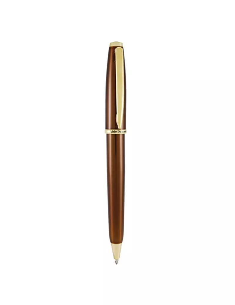 Penna a Sfera a Scatto Aldo Domani Monteverde - Punta Media - Fusto Tabacco - J059665 (Nero) Penna a Sfera a Scatto Aldo Domani Monteverde - Punta Media - Fusto Tabacco - J059665 (Nero)