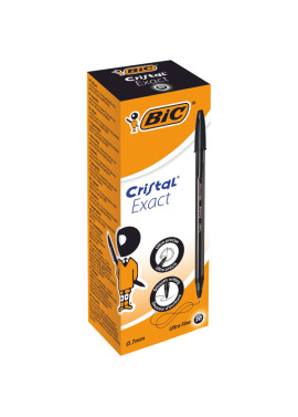 Penna a Sfera Cristal Exact Bic - 0,7 mm - 992603 (Nero Conf. 20)