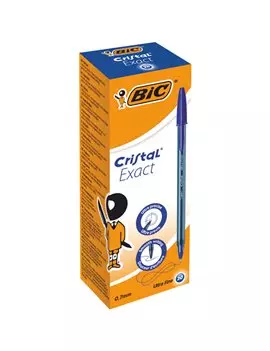 Penna a Sfera Cristal Exact Bic - 0,7 mm - 992605 (Blu Conf. 20)