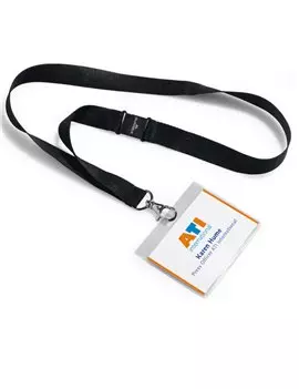 Portanome con Cordoncino Durable - 6x9 cm - 8600-01 (Trasparente Conf. 5)
