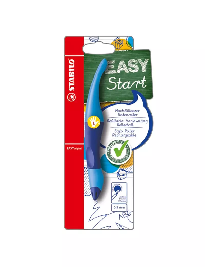 Penna Sferografica EasyOriginal Stabilo - Mancini - B-46834-3 (Blu Conf. 3) Penna Sferografica EasyOriginal Stabilo - Mancini - B-46834-3 (Blu Conf. 3)