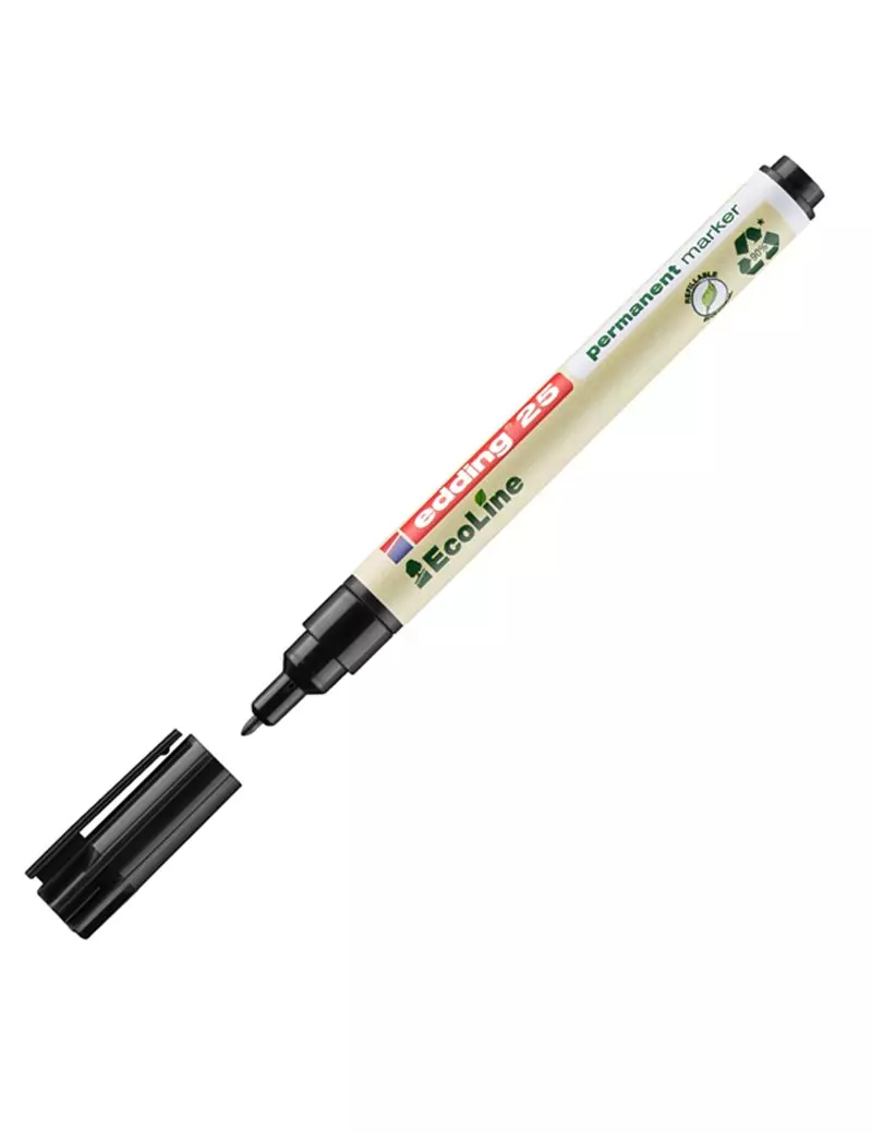 Marcatore Permanente 25 Ecoline Edding - Punta Conica - 1 mm - 4-25001 (Nero Conf. 10) Marcatore Permanente 25 Ecoline Edding - Punta Conica - 1 mm - 4-25001 (Nero Conf. 10)